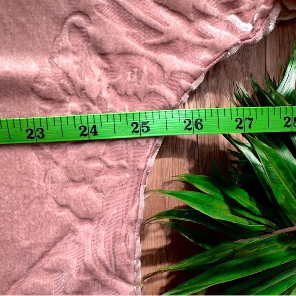 FREE PEOPLE Velvet Lace Fortune Teller Top - Dusty Blush Pink - Small - Picture 11 of 16